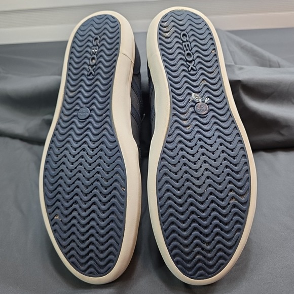 Geox Wilmer Navy grey Leather  Suede US Size 11 PREMIUM COMFORT ATHLETIC STYLE - Picture 4 of 8